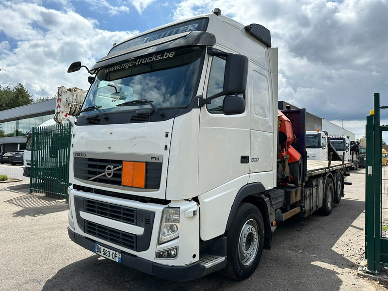 Volvo FH 500 6X2 PRITSCHE + KRAN PALFINGER PK50002 E 6x - RETARDER - PLATFORM 6m20 - TWISTLOCKS 20' - 561.000km - EURO 5 - Камион со платформа, Камион со кран: слика 4 Volvo FH 500 6X2 PRITSCHE + KRAN PALFINGER PK50002 E 6x - RETARDER - PLATFORM 6m20 - TWISTLOCKS 20' - 561.000km - EURO 5 - Камион со платформа, Камион со кран: слика 4