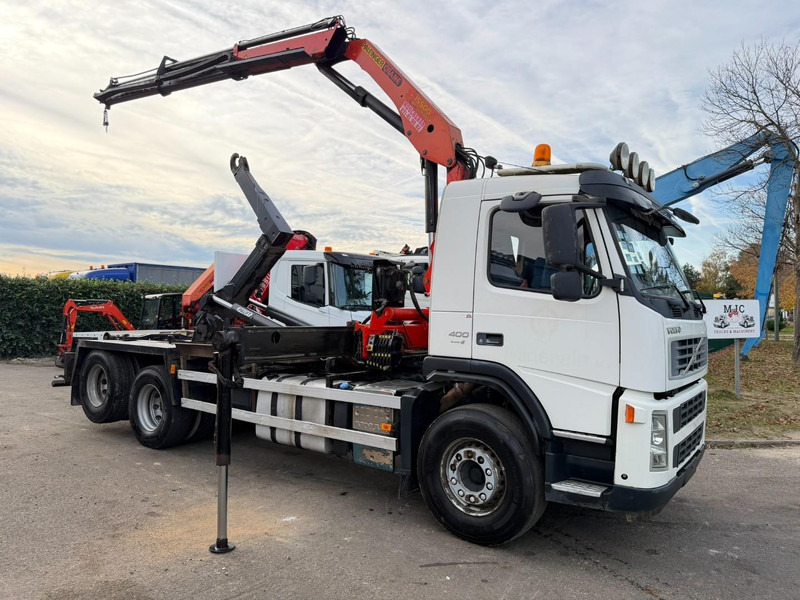Volvo FM 400 6x2 HOOKLIFT + CRANE PALFINGER PK 15500 B (2x) - 5/6 F - MANUAL - EURO 4 - BE TRUCK - Камион со кука за подигање, Камион со кран: слика 1 Volvo FM 400 6x2 HOOKLIFT + CRANE PALFINGER PK 15500 B (2x) - 5/6 F - MANUAL - EURO 4 - BE TRUCK - Камион со кука за подигање, Камион со кран: слика 1