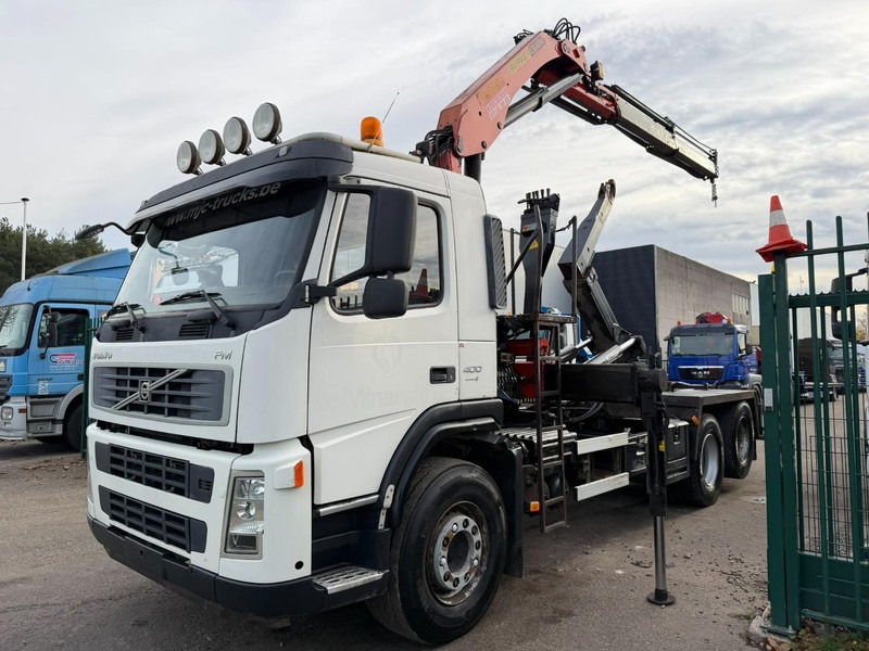 Volvo FM 400 6x2 HOOKLIFT + CRANE PALFINGER PK 15500 B (2x) - 5/6 F - MANUAL - EURO 4 - BE TRUCK - Камион со кука за подигање, Камион со кран: слика 2 Volvo FM 400 6x2 HOOKLIFT + CRANE PALFINGER PK 15500 B (2x) - 5/6 F - MANUAL - EURO 4 - BE TRUCK - Камион со кука за подигање, Камион со кран: слика 2