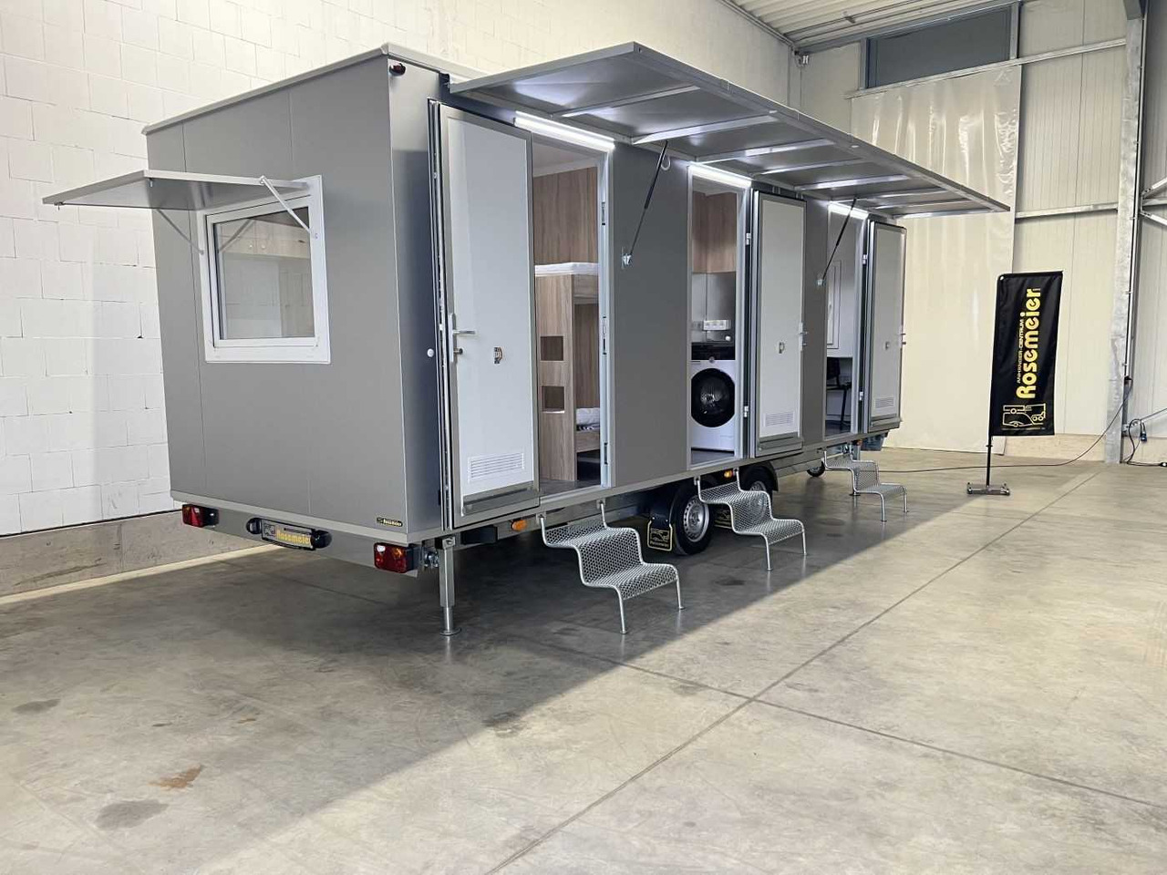 ROSEMEIER VE MOBI 6602-SP2-2 Individual Mannschaftswagen - Градежен контејнер, Приколка: слика 3 ROSEMEIER VE MOBI 6602-SP2-2 Individual Mannschaftswagen - Градежен контејнер, Приколка: слика 3