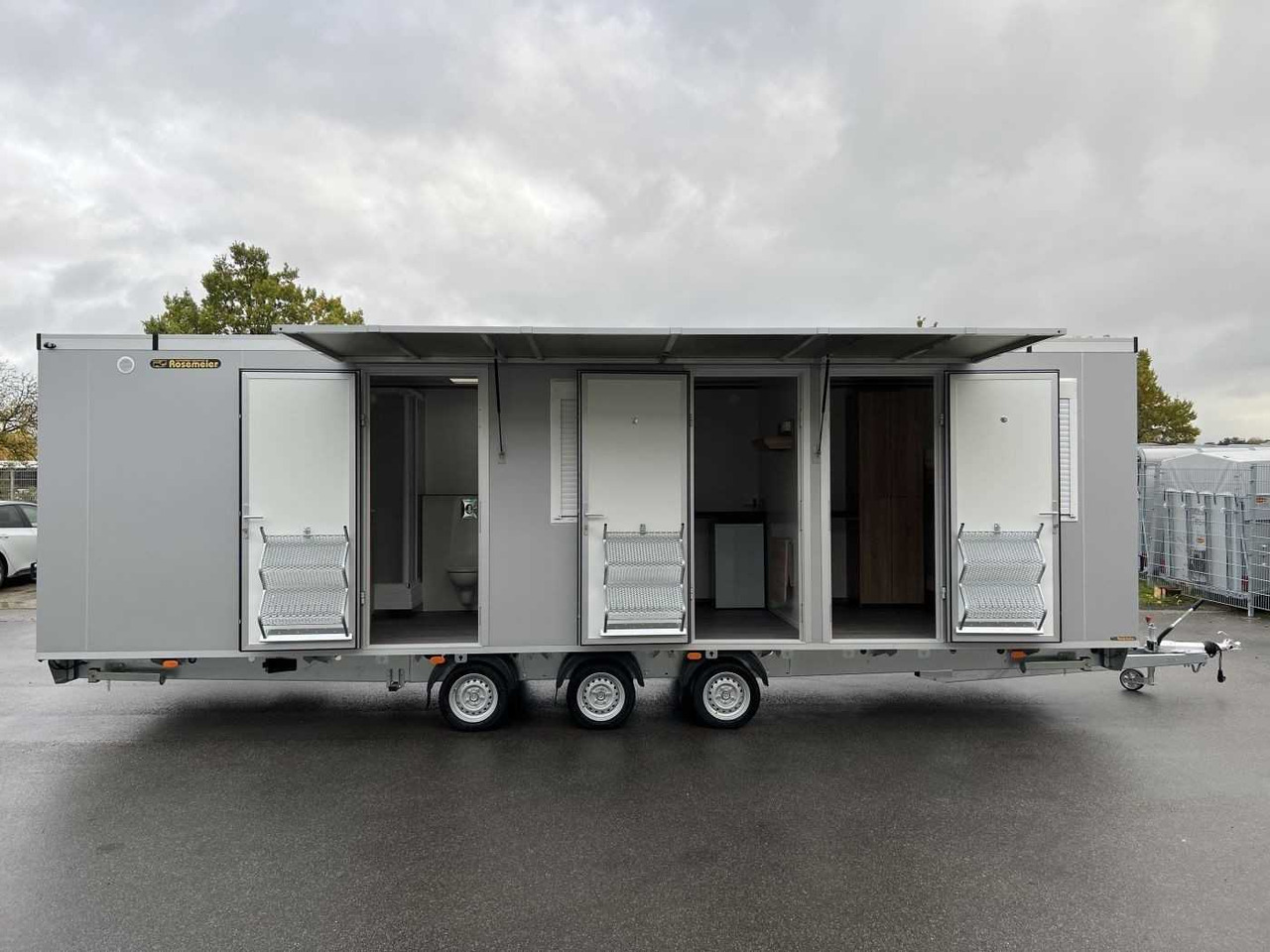 ROSEMEIER VE Mobi 8344-SP1 Tridem Mannschaftswagen - Градежен контејнер, Приколка: слика 1 ROSEMEIER VE Mobi 8344-SP1 Tridem Mannschaftswagen - Градежен контејнер, Приколка: слика 1