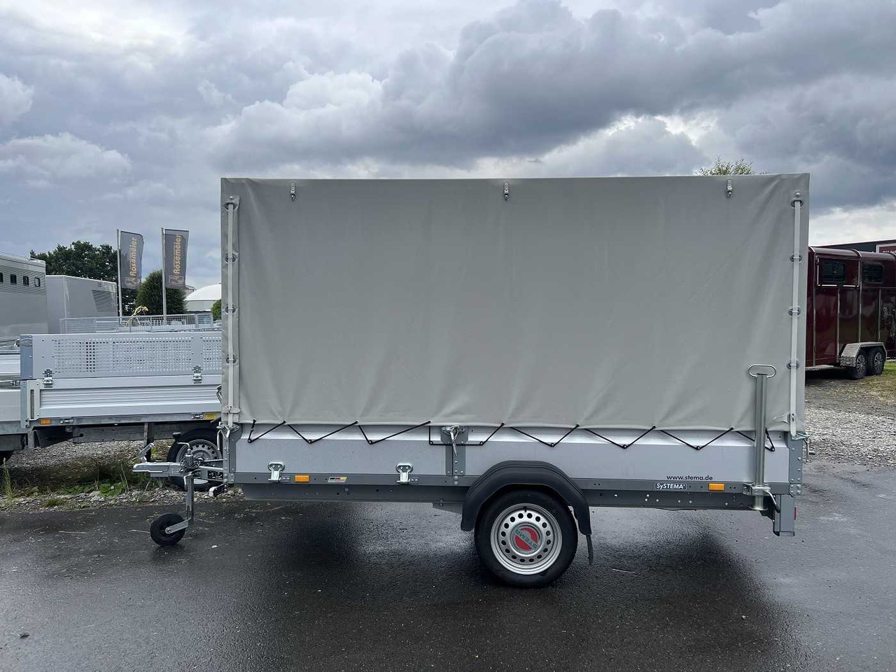 STEMA Rex 30 Plane Kastenanhänger ungebremst - Автомобил приколка: слика 1 STEMA Rex 30 Plane Kastenanhänger ungebremst - Автомобил приколка: слика 1