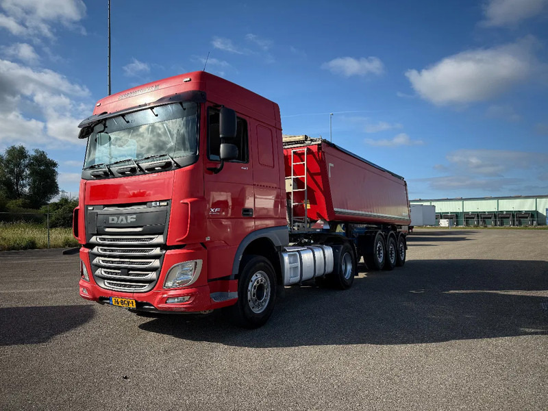 DAF XF 440 XF440 4X2 Komplett mit 2015 Schmitz Alu 27m3 Kipper €21899,- - Камион влекач: слика 4 DAF XF 440 XF440 4X2 Komplett mit 2015 Schmitz Alu 27m3 Kipper €21899,- - Камион влекач: слика 4