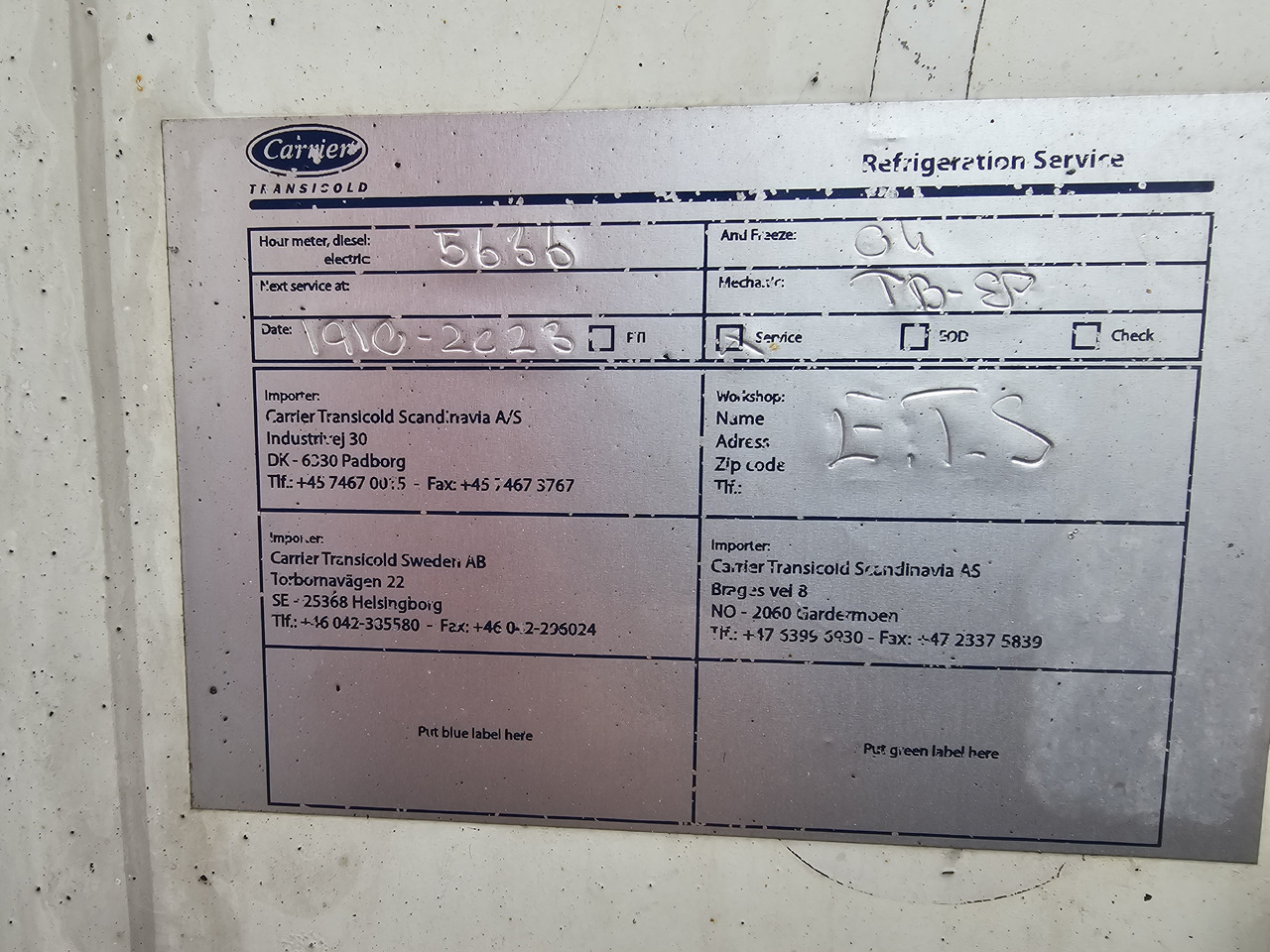 Фрижидерски заменлив сандак Schmitz 7,82 Veksellad med Thermoking: слика 16
