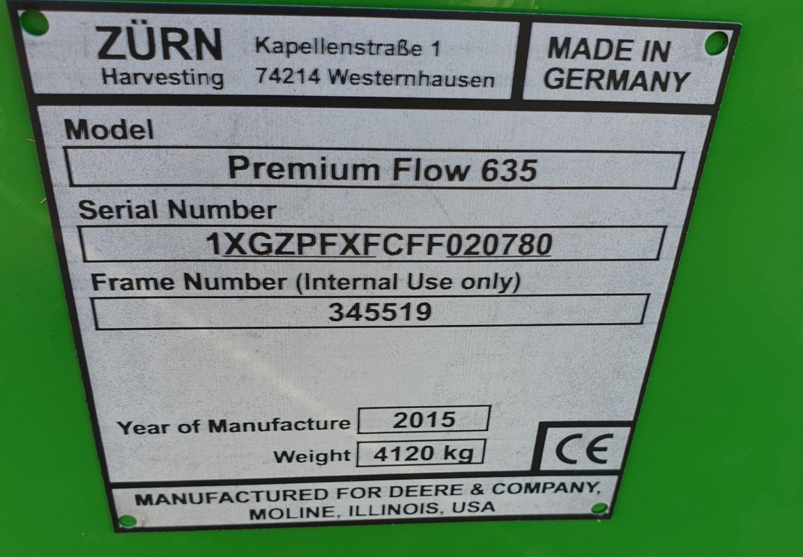 John Deere 635 PREMIUMFLOW - Комбајн: слика 3 John Deere 635 PREMIUMFLOW - Комбајн: слика 3