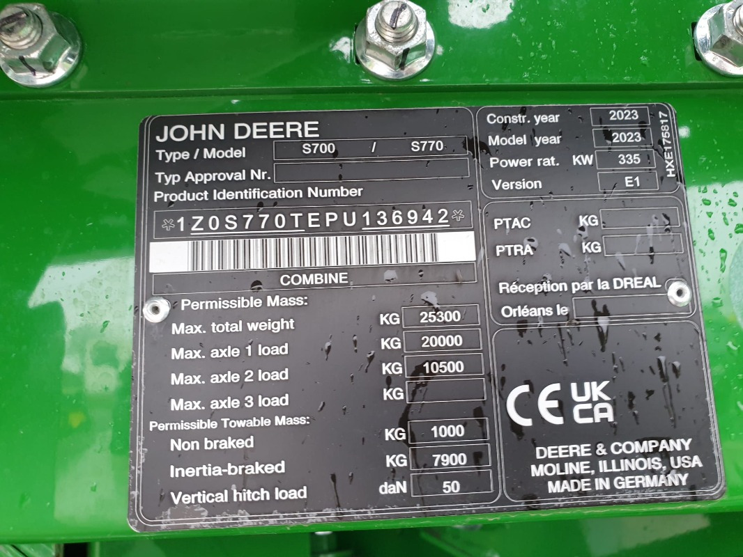 John Deere S770 - Комбајн: слика 4 John Deere S770 - Комбајн: слика 4
