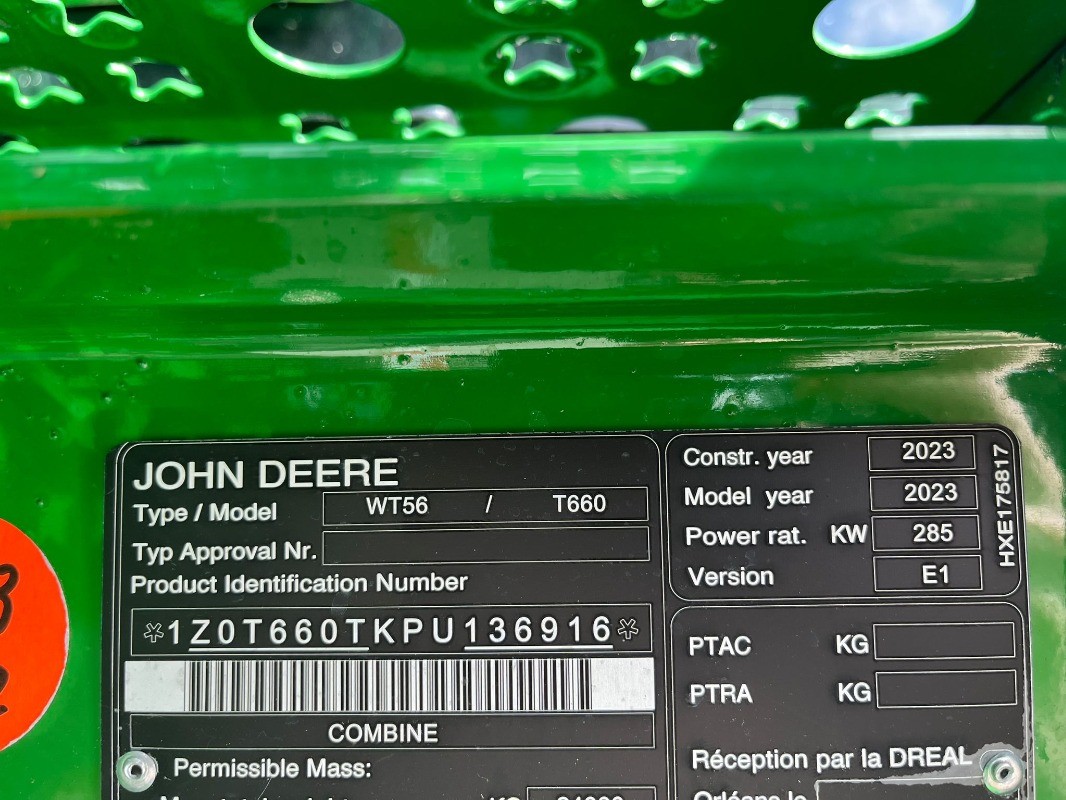 John Deere T660 - Комбајн: слика 5 John Deere T660 - Комбајн: слика 5