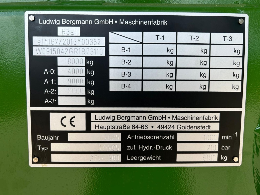 Bergmann GTW 300 - Земјоделска машина: слика 2 Bergmann GTW 300 - Земјоделска машина: слика 2