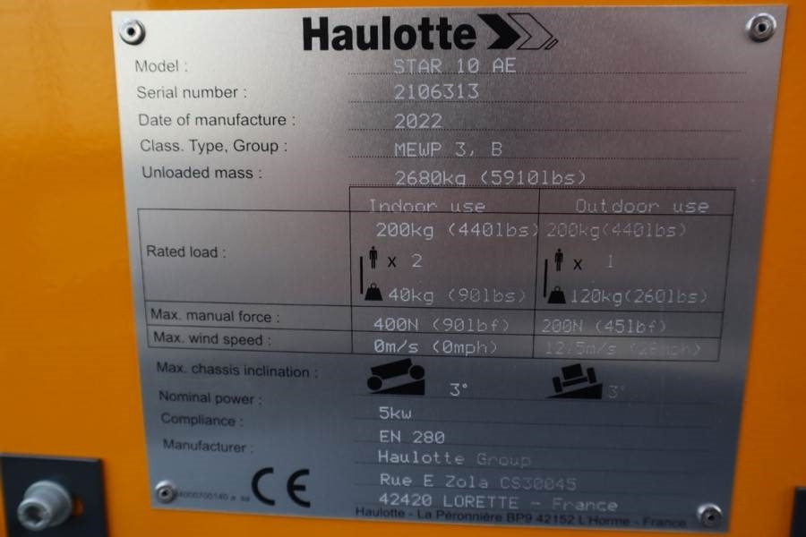 Haulotte Star 10AC Valid Inspection, *Guarantee! Electric, - Дигачка зглобна платформа: слика 5 Haulotte Star 10AC Valid Inspection, *Guarantee! Electric, - Дигачка зглобна платформа: слика 5