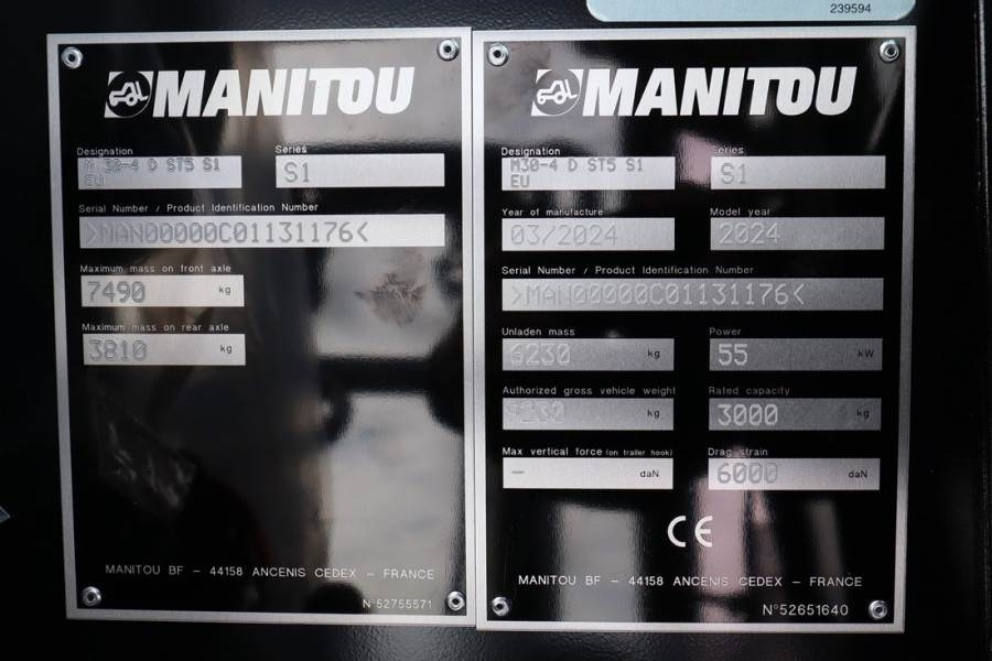 Manitou M30-4 Valid inspection, *Guarantee! Diesel, 4x4 D - Вилушкар за груб терен: слика 4 Manitou M30-4 Valid inspection, *Guarantee! Diesel, 4x4 D - Вилушкар за груб терен: слика 4