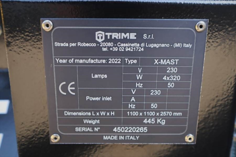 Trime X-Mast 4 × 320W Valid Inspection, *Guarantee - Кула за рефлектори: слика 4 Trime X-Mast 4 × 320W Valid Inspection, *Guarantee - Кула за рефлектори: слика 4
