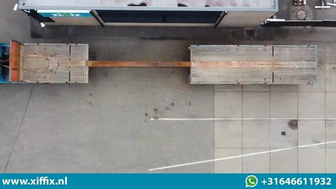 Floor 3-ass. Vlakke uitschuifbare oplegger / 2x gestuurd / 13907 - Полуприколка платформа: слика 2 Floor 3-ass. Vlakke uitschuifbare oplegger / 2x gestuurd / 13907 - Полуприколка платформа: слика 2