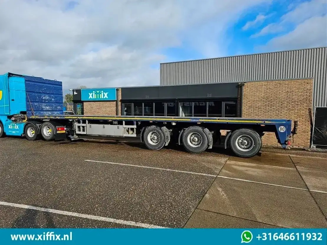 Полуприколка платформа Goldhofer 3-ass. Vlakke uitschuifbare oplegger / 3x gestuurd: слика 8