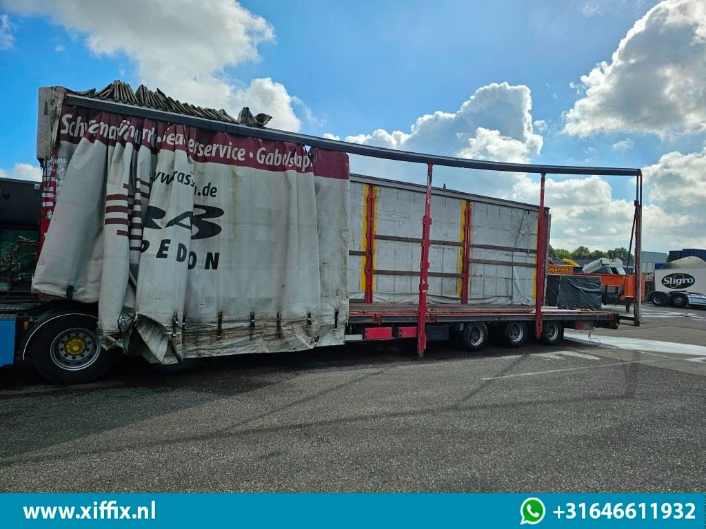 Wiese 3-ass. Semi dieplader met huifopbouw - Полуприколка за низок утовар: слика 4 Wiese 3-ass. Semi dieplader met huifopbouw - Полуприколка за низок утовар: слика 4