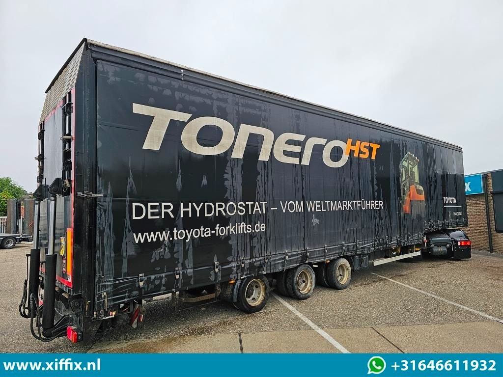 Wiese 3-ass. Semi dieplader met huifopbouw / Wiese 9 tons laadklep - Полуприколка за низок утовар: слика 4 Wiese 3-ass. Semi dieplader met huifopbouw / Wiese 9 tons laadklep - Полуприколка за низок утовар: слика 4