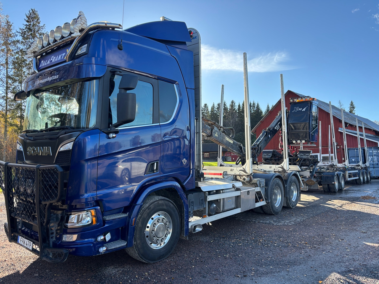 Scania R650 B 6X4 NB - Камион за дрва, Камион со кран: слика 1 Scania R650 B 6X4 NB - Камион за дрва, Камион со кран: слика 1