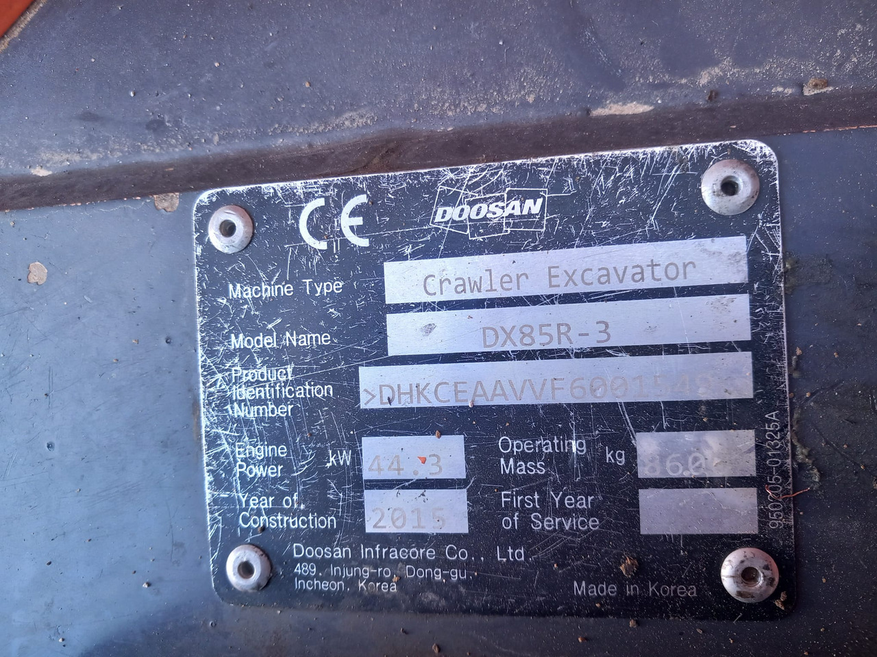 DOOSAN DX85R-3 - Мини багер: слика 4 DOOSAN DX85R-3 - Мини багер: слика 4