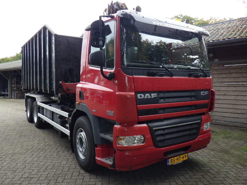 DAF CF 85 410 Euro 5 / Manual / Blad-Lucht / Boogie - Liftas / HTS Kabel / 9 T vooras / Palfinger G 100 L Crane - Камион со кабелски систем: слика 2 DAF CF 85 410 Euro 5 / Manual / Blad-Lucht / Boogie - Liftas / HTS Kabel / 9 T vooras / Palfinger G 100 L Crane - Камион со кабелски систем: слика 2
