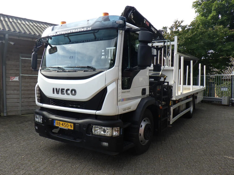 Iveco EuroCargo 140 250 / 6 cilinder / Manual / Bladgeveerd / Hiab X-HIDUO 158 / Radiografisch / Drilling / Winch - Камион со кран: слика 1 Iveco EuroCargo 140 250 / 6 cilinder / Manual / Bladgeveerd / Hiab X-HIDUO 158 / Radiografisch / Drilling / Winch - Камион со кран: слика 1
