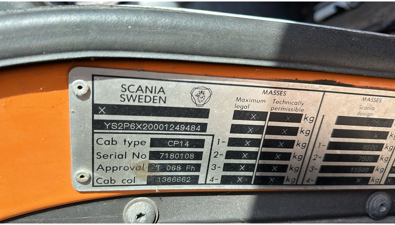 Камион со кабинска шасија Scania 94 G (MANUAL PUMP / POMPE MANUELLE / BOITE MANUELLE / MANUAL GEARBOX): слика 18