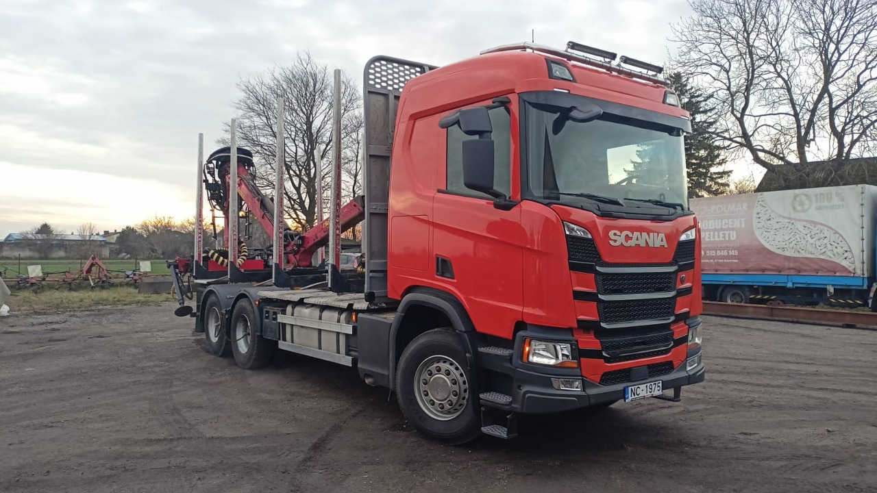 Scania R450 - Камион за дрва, Камион со кран: слика 1 Scania R450 - Камион за дрва, Камион со кран: слика 1