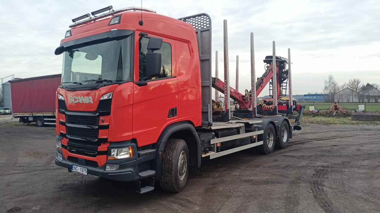 Scania R450 - Камион за дрва, Камион со кран: слика 2 Scania R450 - Камион за дрва, Камион со кран: слика 2