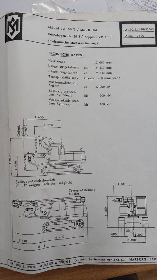 Насочен насложувач ABI MULLER MS-M12000T SENNEBOGEN SR28T bauer bg rg rtg: слика 27