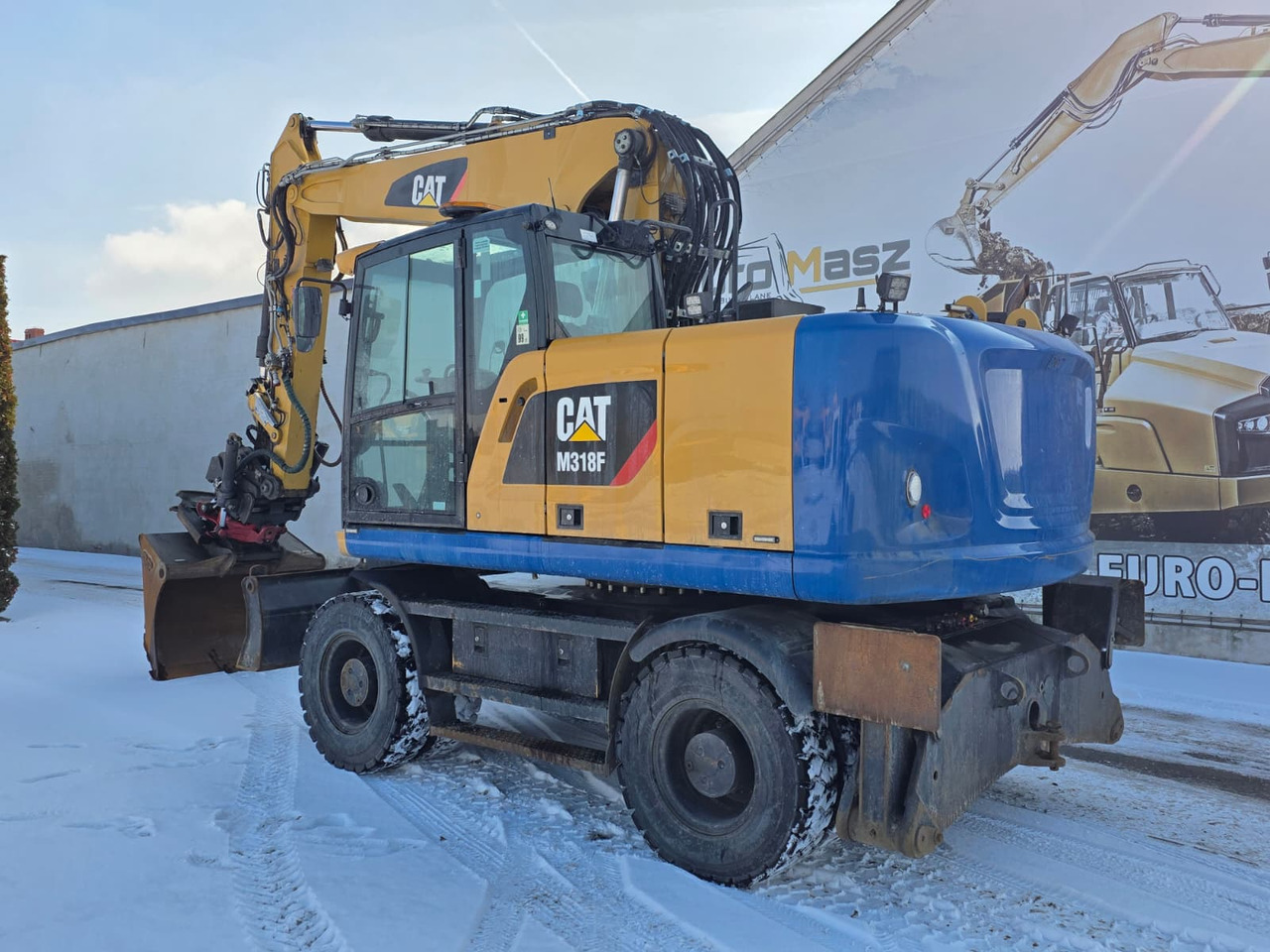 Caterpillar M318F, 2018 ROK, PODPORY + PŁUG, ROTOTILT - Багер на тркала: слика 3 Caterpillar M318F, 2018 ROK, PODPORY + PŁUG, ROTOTILT - Багер на тркала: слика 3