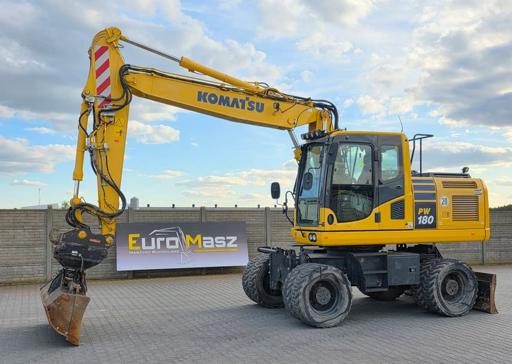 Komatsu PW 180-10, 2017 ROK, 6000 MTH, OIL QUICK - Багер на тркала: слика 1 Komatsu PW 180-10, 2017 ROK, 6000 MTH, OIL QUICK - Багер на тркала: слика 1