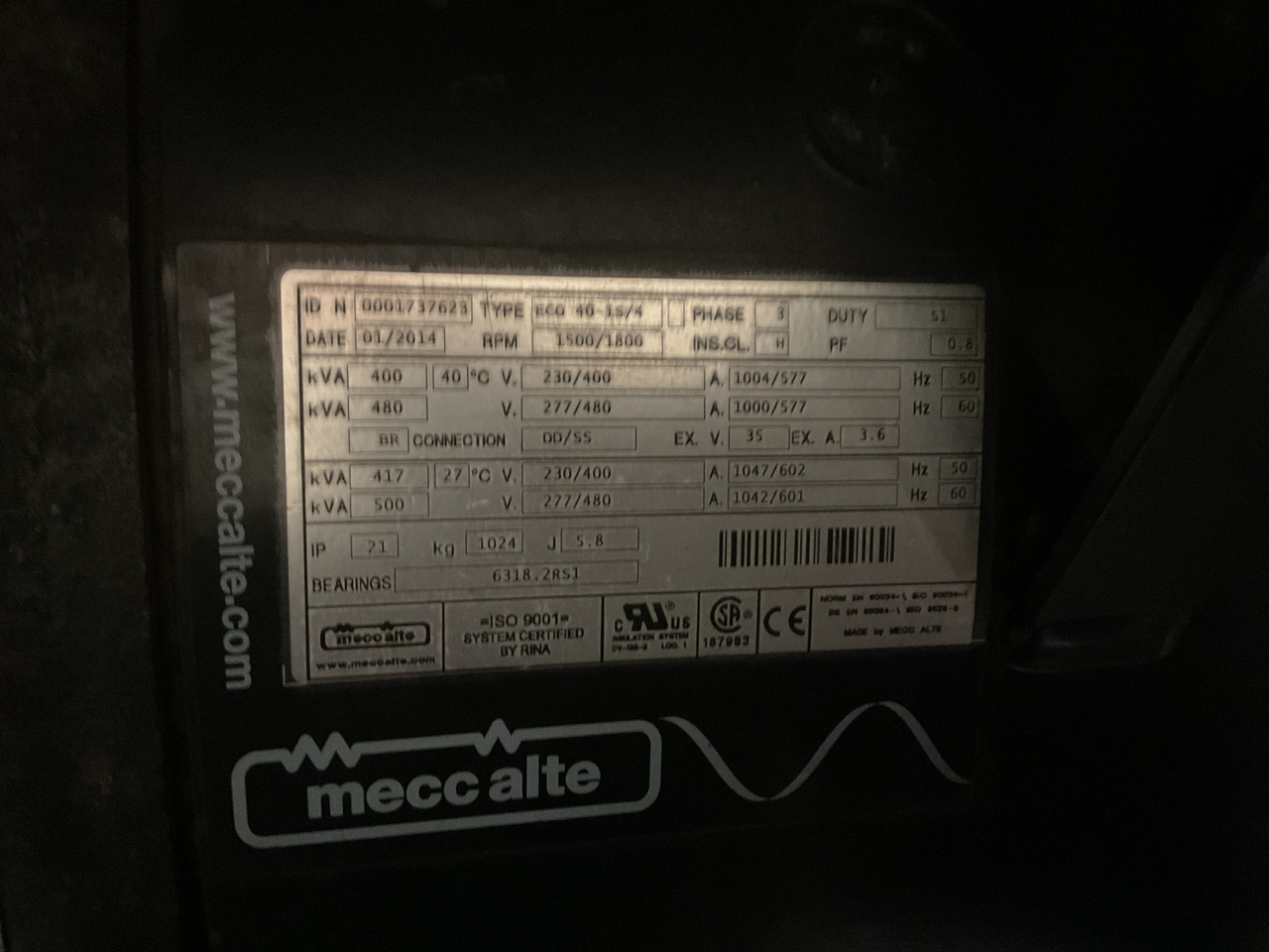 Doosan P158LE, 415KVA generatorset. Like brand new, low hours and complete - Генераторска поставка: слика 5 Doosan P158LE, 415KVA generatorset. Like brand new, low hours and complete - Генераторска поставка: слика 5