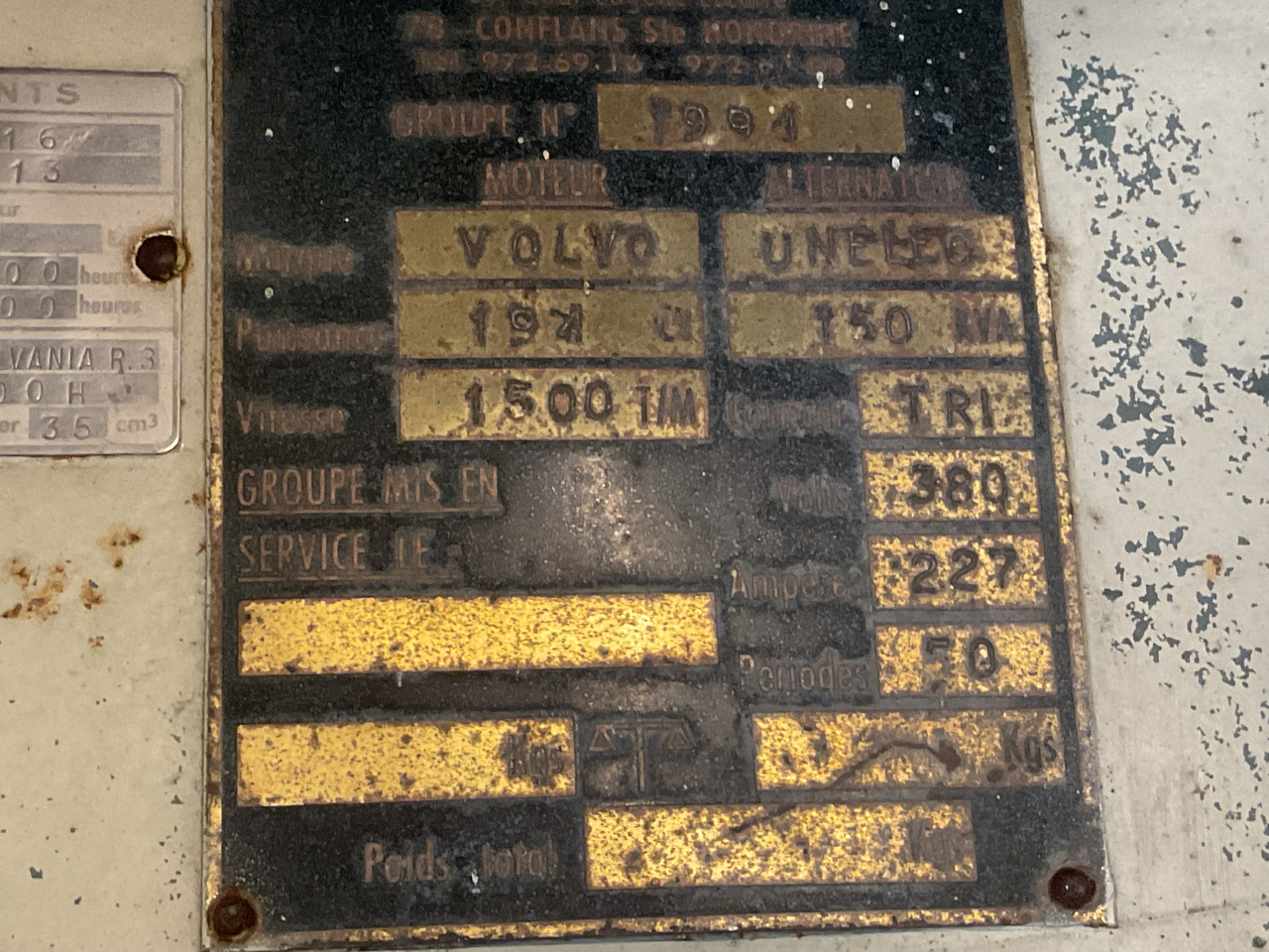 Volvo 150KVA Generator, Low hours. - Генераторска поставка: слика 3 Volvo 150KVA Generator, Low hours. - Генераторска поставка: слика 3