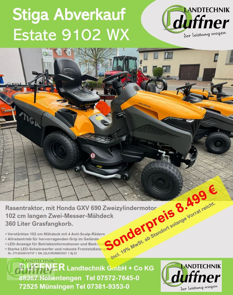 Stiga Estate 9102 WX Allrad - Градинарска косилка: слика 2 Stiga Estate 9102 WX Allrad - Градинарска косилка: слика 2
