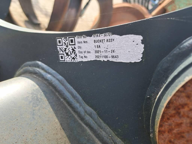 Hyundai Excavator Digging Bucket 140, 61K4-30701 - Корпа за Градежна машина: слика 5 Hyundai Excavator Digging Bucket 140, 61K4-30701 - Корпа за Градежна машина: слика 5