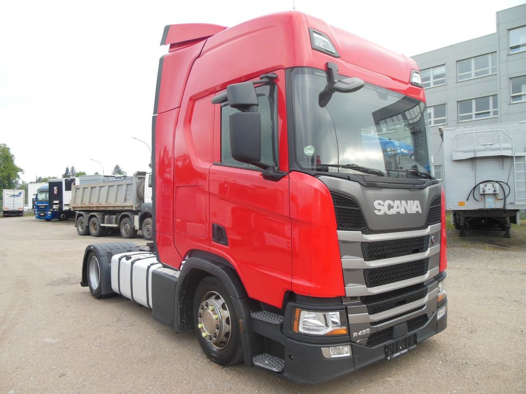 Scania R450 LOWDECK, RETARDER, STANDKLIMA, VOLL LUFT Scania R450 LOWDECK, RETARDER, STANDKLIMA, VOLL LUFT - Камион влекач: слика 2 Scania R450 LOWDECK, RETARDER, STANDKLIMA, VOLL LUFT Scania R450 LOWDECK, RETARDER, STANDKLIMA, VOLL LUFT - Камион влекач: слика 2