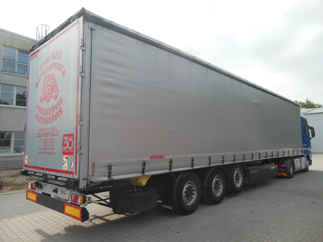 Kögel SN 24, SAF, PALETTEN BOX, - Полуприколка со церада: слика 3 Kögel SN 24, SAF, PALETTEN BOX, - Полуприколка со церада: слика 3