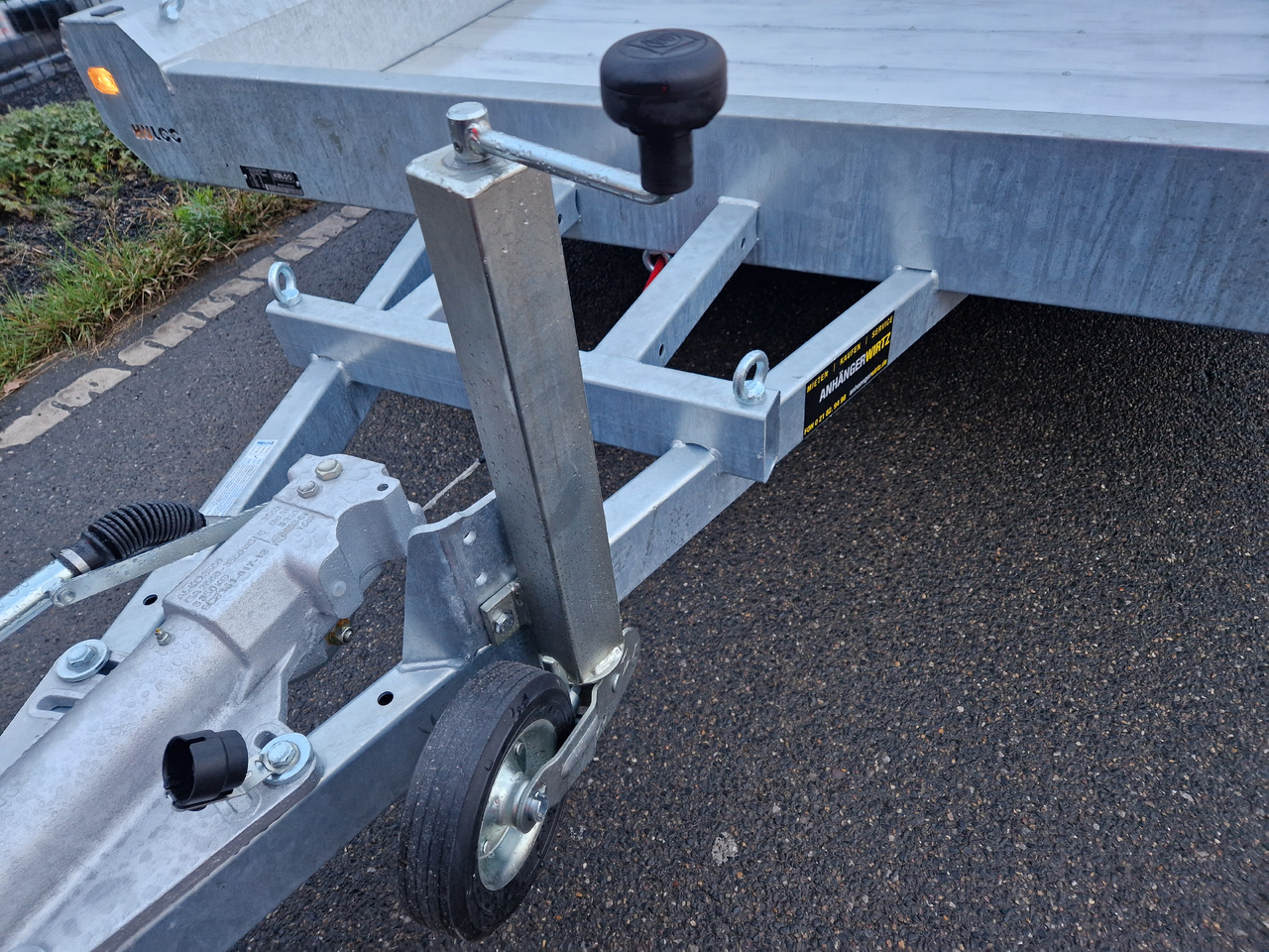 Приколка за градежни машини HULCO TERRAX Aluboden 469x195x27cm Heckrampe 150cm Tridem 3500kg (XXL): слика 15