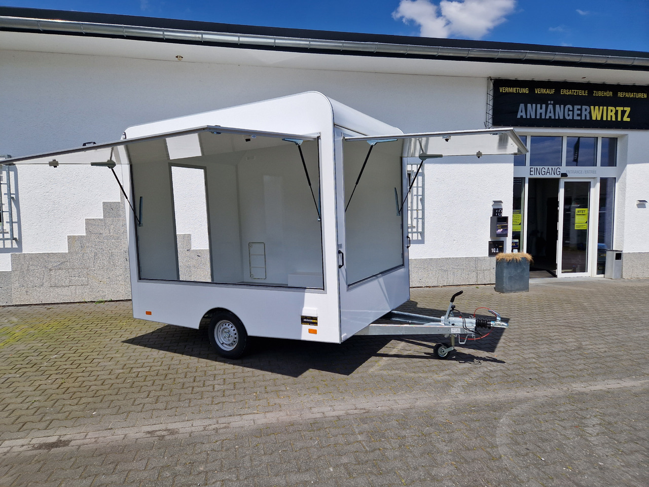 Verkaufsanhänger VK 302 220 aero retro 300cm extrabreit 2 Verkaufsklappen Hecktür 1300kg - Приколка за продажба на добра: слика 2 Verkaufsanhänger VK 302 220 aero retro 300cm extrabreit 2 Verkaufsklappen Hecktür 1300kg - Приколка за продажба на добра: слика 2