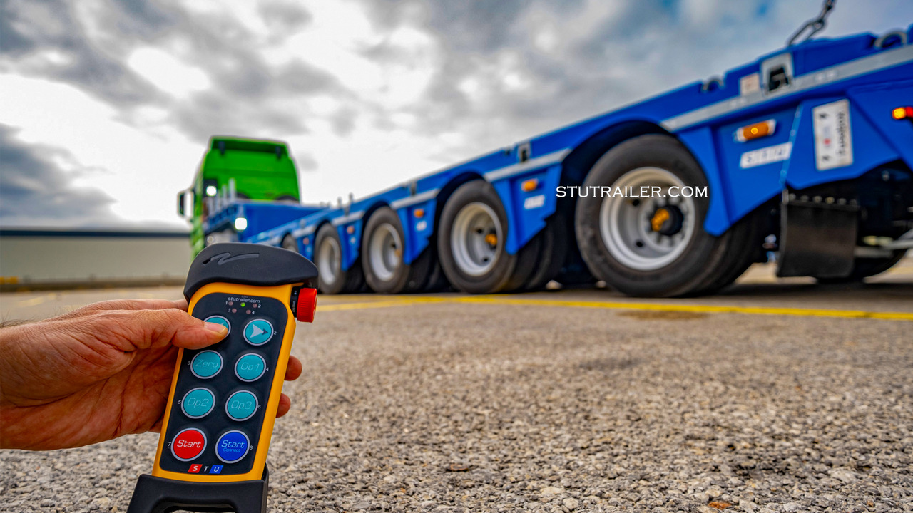 STU 5 Axle Hydraulic Steering Extendable Low Laoder - Полуприколка за низок утовар: слика 4 STU 5 Axle Hydraulic Steering Extendable Low Laoder - Полуприколка за низок утовар: слика 4