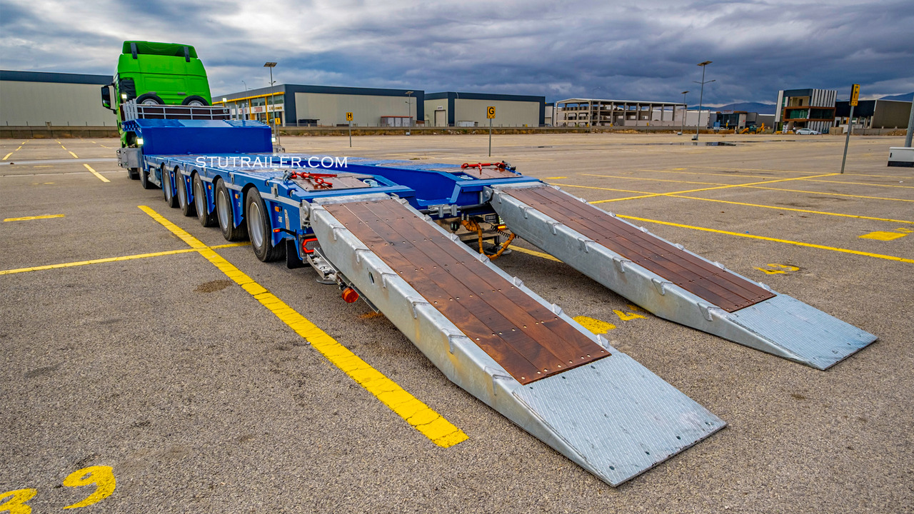 STU 5 Axle Hydraulic Steering Extendable Low Laoder - Полуприколка за низок утовар: слика 5 STU 5 Axle Hydraulic Steering Extendable Low Laoder - Полуприколка за низок утовар: слика 5