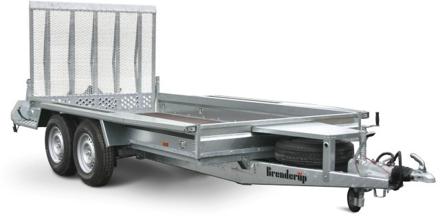 Brenderup Baumaschinentransporter MT3080STB 3000, 3,0 to. 308x152mm - Приколка за градежни машини: слика 1 Brenderup Baumaschinentransporter MT3080STB 3000, 3,0 to. 308x152mm - Приколка за градежни машини: слика 1