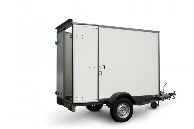 Brenderup Cargo Dynamic CD300BD1300 Türe Kofferanhänger 1,3 to. 300x155x185cm - Приколка сандучар: слика 1 Brenderup Cargo Dynamic CD300BD1300 Türe Kofferanhänger 1,3 to. 300x155x185cm - Приколка сандучар: слика 1