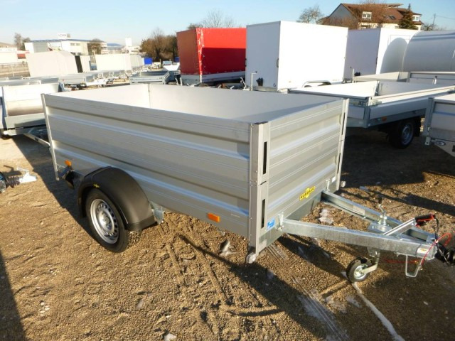 Humbaur HA 132513 mit KV und Bordwandaufsatz, 1300 kg, 2510 x 1310 x 350mm - Автомобил приколка: слика 1 Humbaur HA 132513 mit KV und Bordwandaufsatz, 1300 kg, 2510 x 1310 x 350mm - Автомобил приколка: слика 1