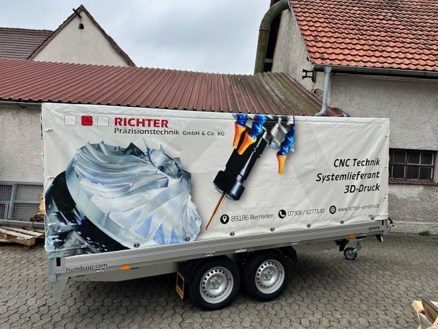 Humbaur HT 253118 Hochlader 2,5 to. mit Hochplane 200 cm, Digitaldruck - Автомобил приколка: слика 3 Humbaur HT 253118 Hochlader 2,5 to. mit Hochplane 200 cm, Digitaldruck - Автомобил приколка: слика 3