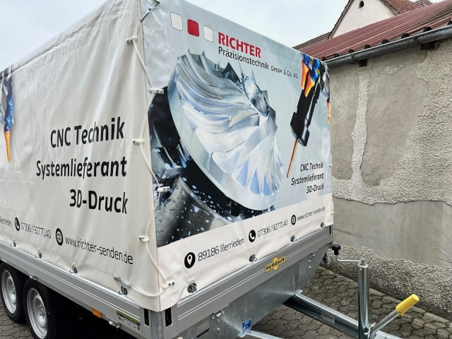 Humbaur HT 253118 Hochlader 2,5 to. mit Hochplane 200 cm, Digitaldruck - Автомобил приколка: слика 2 Humbaur HT 253118 Hochlader 2,5 to. mit Hochplane 200 cm, Digitaldruck - Автомобил приколка: слика 2