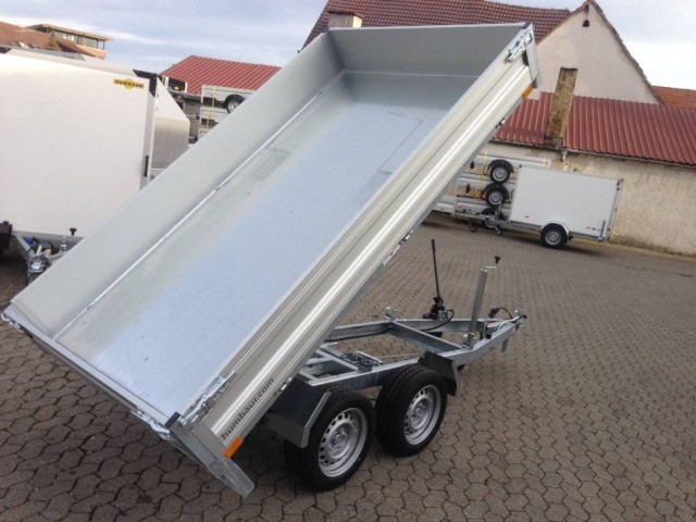 Humbaur HUK 273117 Heckkipper 2,7 t. 3140 x 1750 x 300 mm, E-Pumpe - Кипер приколка: слика 1 Humbaur HUK 273117 Heckkipper 2,7 t. 3140 x 1750 x 300 mm, E-Pumpe - Кипер приколка: слика 1