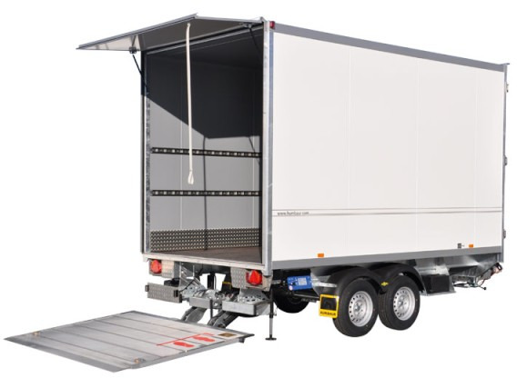 Humbaur Hebebühnenanhänger HK 35 45 22 V-Deichsel, 3,5 to. 4180 x 2135 x 2085 mm - Приколка сандучар: слика 1 Humbaur Hebebühnenanhänger HK 35 45 22 V-Deichsel, 3,5 to. 4180 x 2135 x 2085 mm - Приколка сандучар: слика 1