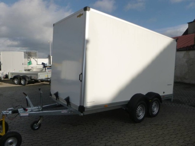 Humbaur Koffer HK 253718-20 PF30, 2,5 to. 3685x1730x1885mm - Приколка сандучар: слика 1 Humbaur Koffer HK 253718-20 PF30, 2,5 to. 3685x1730x1885mm - Приколка сандучар: слика 1