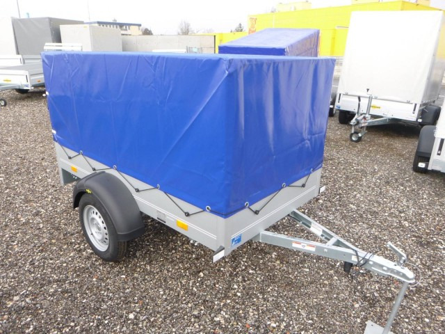 Humbaur Startrailer H 752010 mit Hochplane 750 kg 2050x1095x300mm - Автомобил приколка: слика 1 Humbaur Startrailer H 752010 mit Hochplane 750 kg 2050x1095x300mm - Автомобил приколка: слика 1