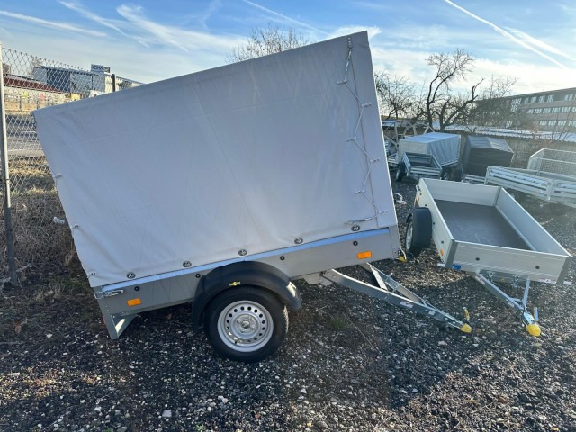 Humbaur Steely DK kippbar Tieflader mit Hochplane 140cm, 750 kg, 2050 x 1095 x 300 mm - Автомобил приколка: слика 3 Humbaur Steely DK kippbar Tieflader mit Hochplane 140cm, 750 kg, 2050 x 1095 x 300 mm - Автомобил приколка: слика 3