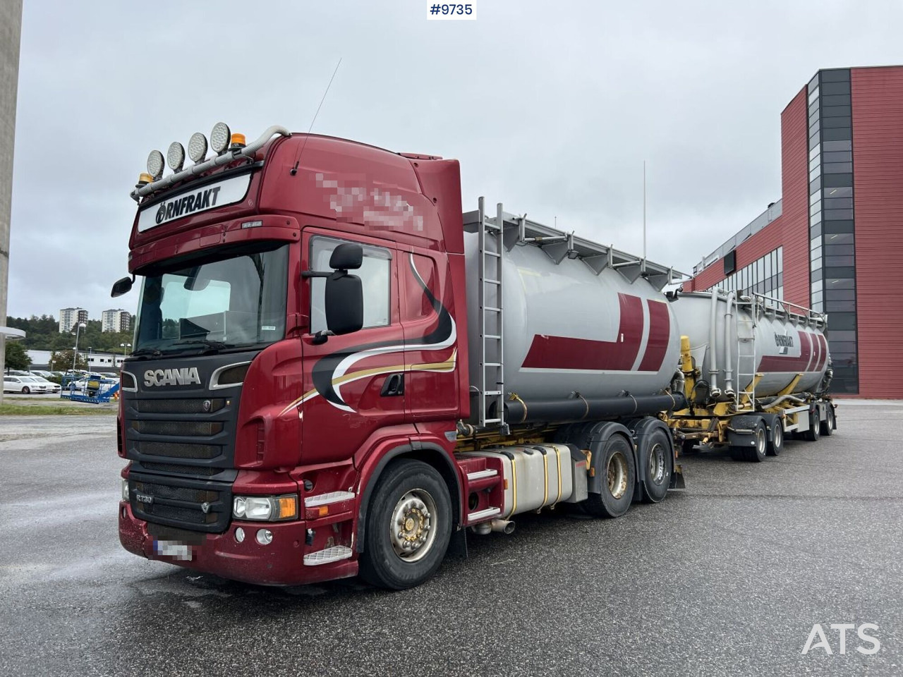 Bulk transport vehicle, Scania R730 with SITE AL-41-TPIK-4AK trailer - Камион цистерна: слика 2 Bulk transport vehicle, Scania R730 with SITE AL-41-TPIK-4AK trailer - Камион цистерна: слика 2